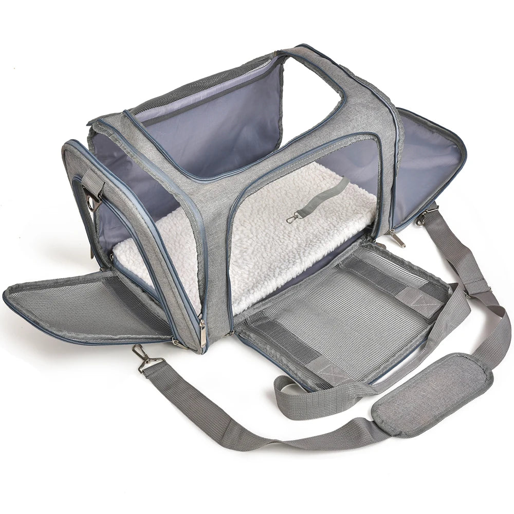 Dog Carrier Bag Soft Side Backpack Cat