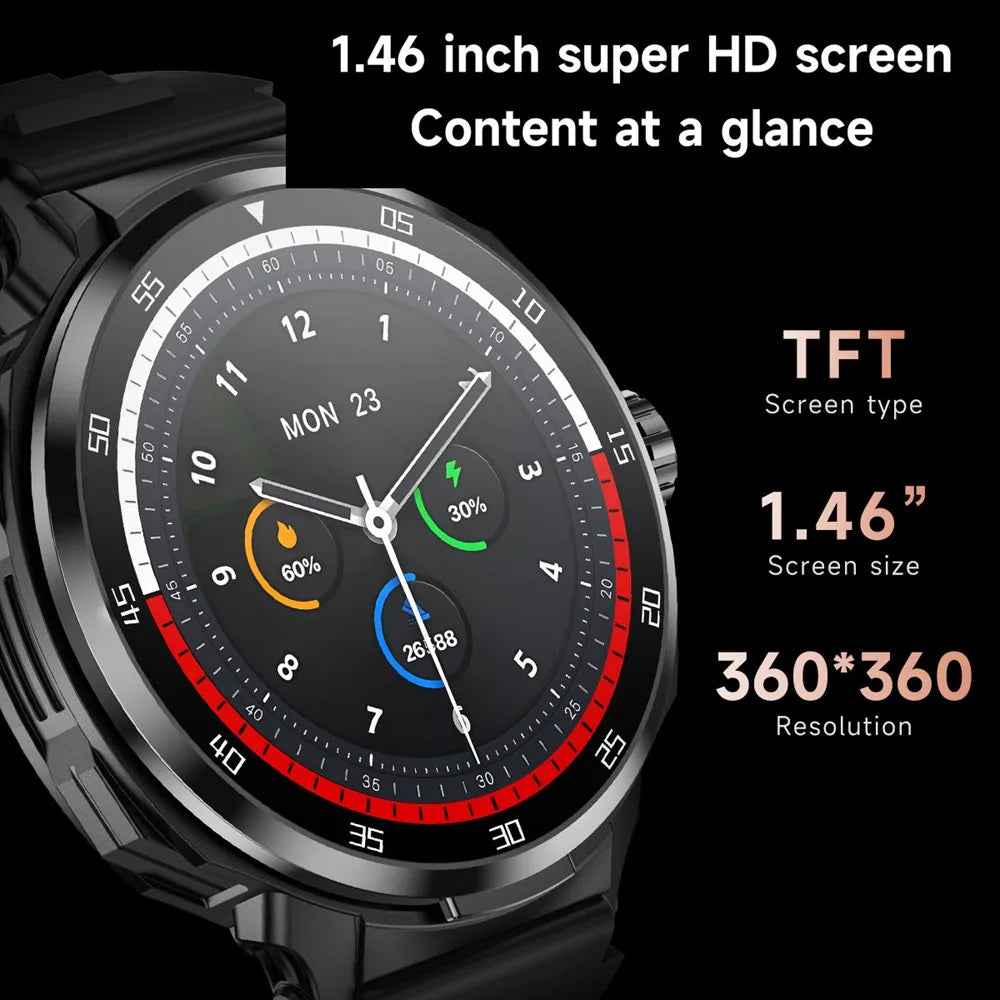 2 In 1 Smart Watch For Men With Activity Tracking And Bluetooth Connectivity