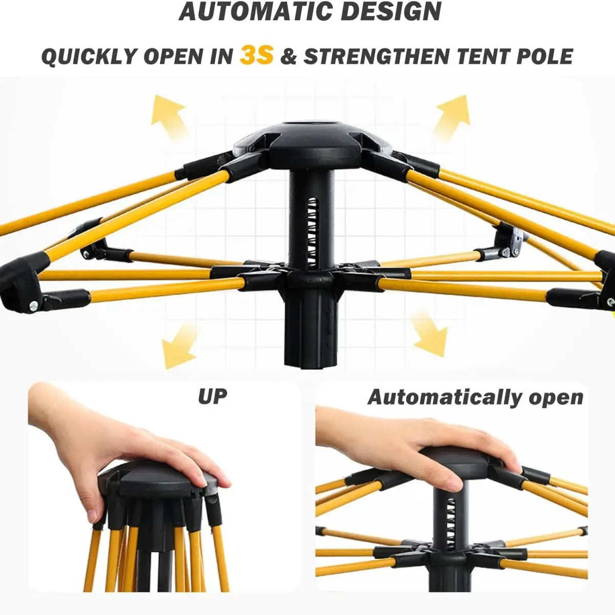 Automatic Quick-Opening Tent Outdoor Self-Driving Design