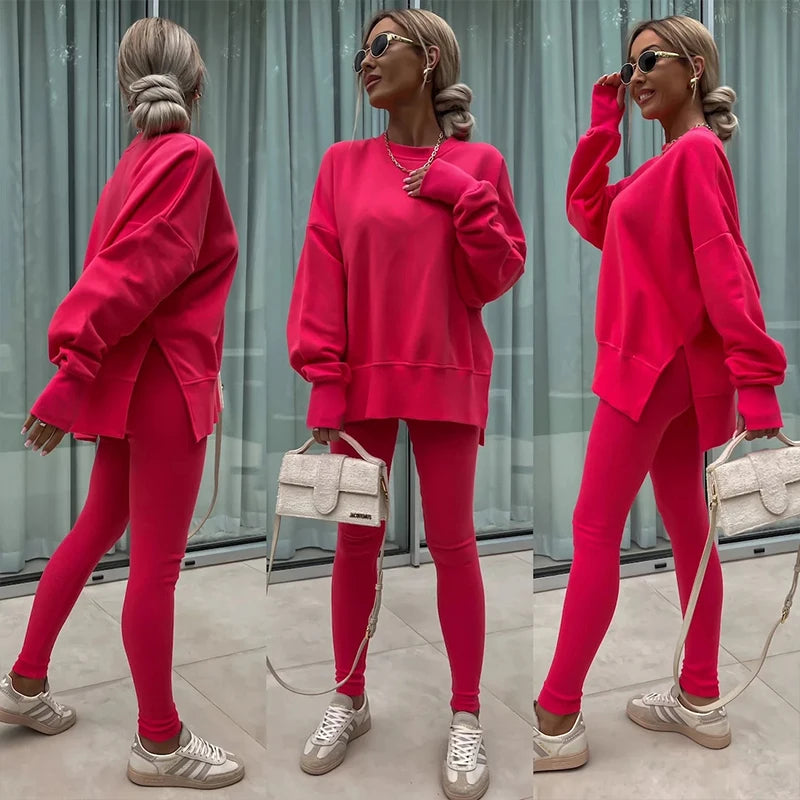 Women's Spring and Autumn Sports Hoodie Long Sleeve
