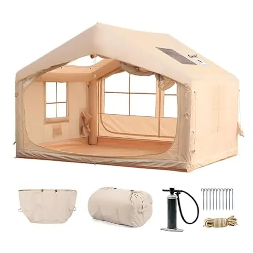 Inflatable Tent for Camping - 6-8 Person Quick Setup Tent