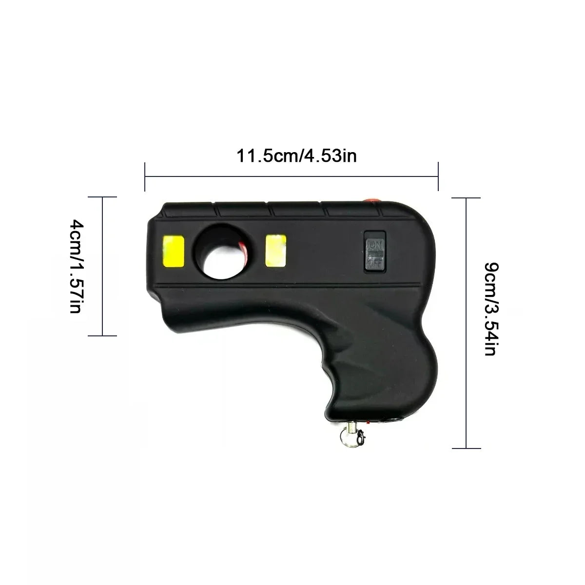 Women's Personal Safety LED Flashlight Black for Travel
