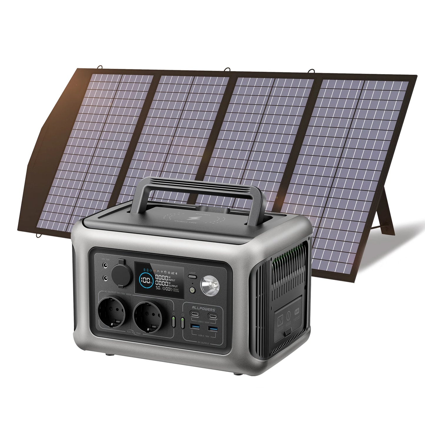 ALLPOWERS R600 Portable Powerstation with Solarpanel