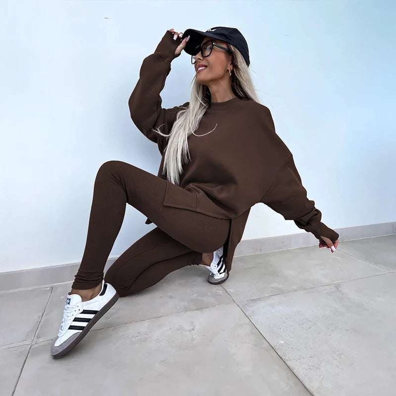 Women's Spring and Autumn Sports Hoodie Long Sleeve