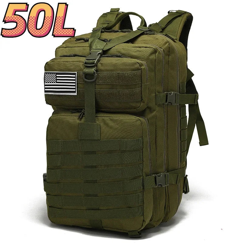 30L/50L 1000D Nylon Waterproof Trekking Fishing Hunting Bag Backpack