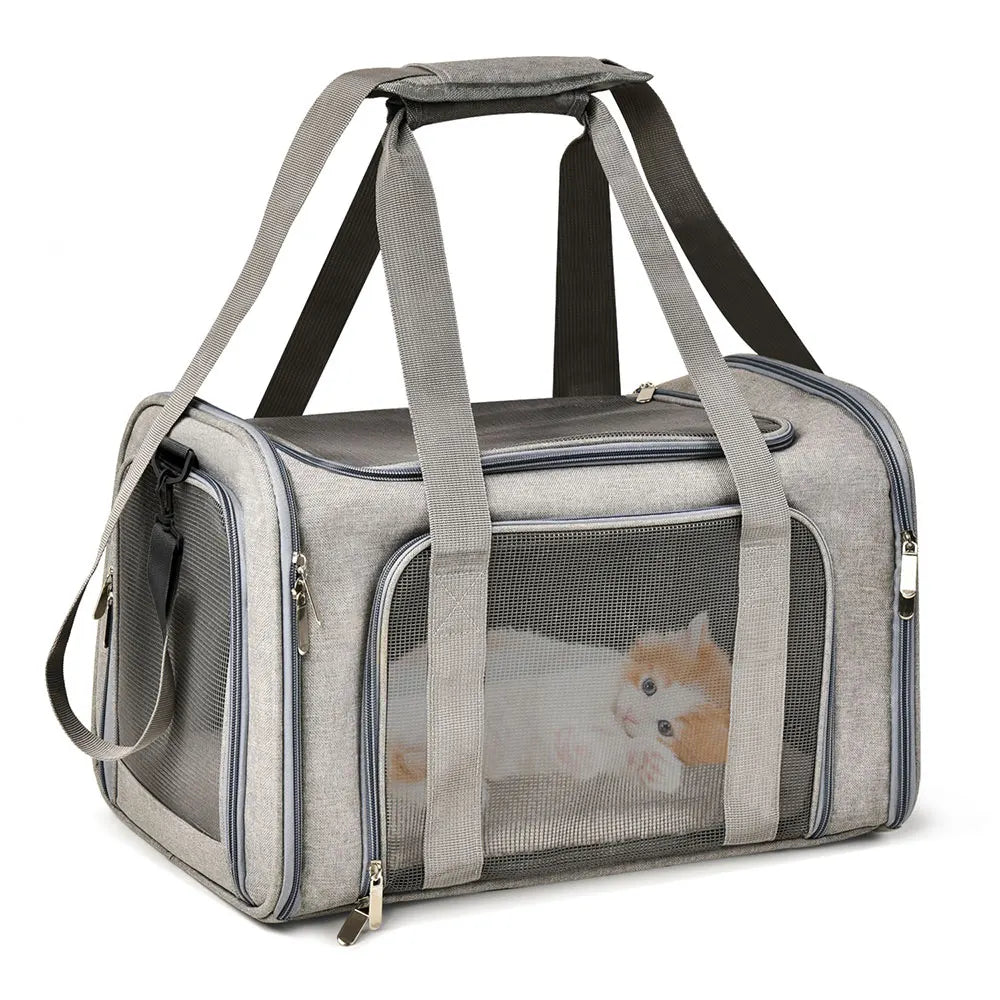 Dog Carrier Bag Soft Side Backpack Cat