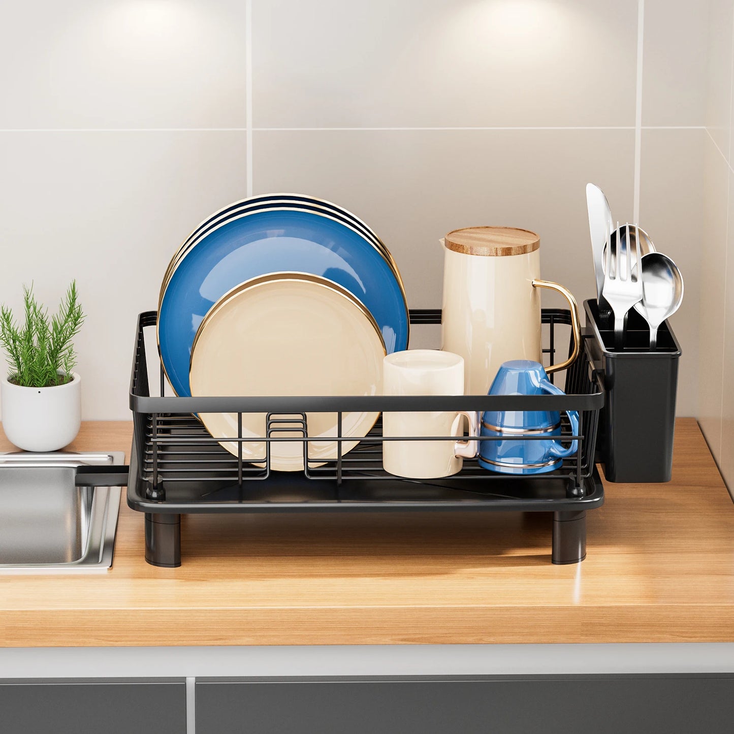 Dish Drying Rack, Multifunctional