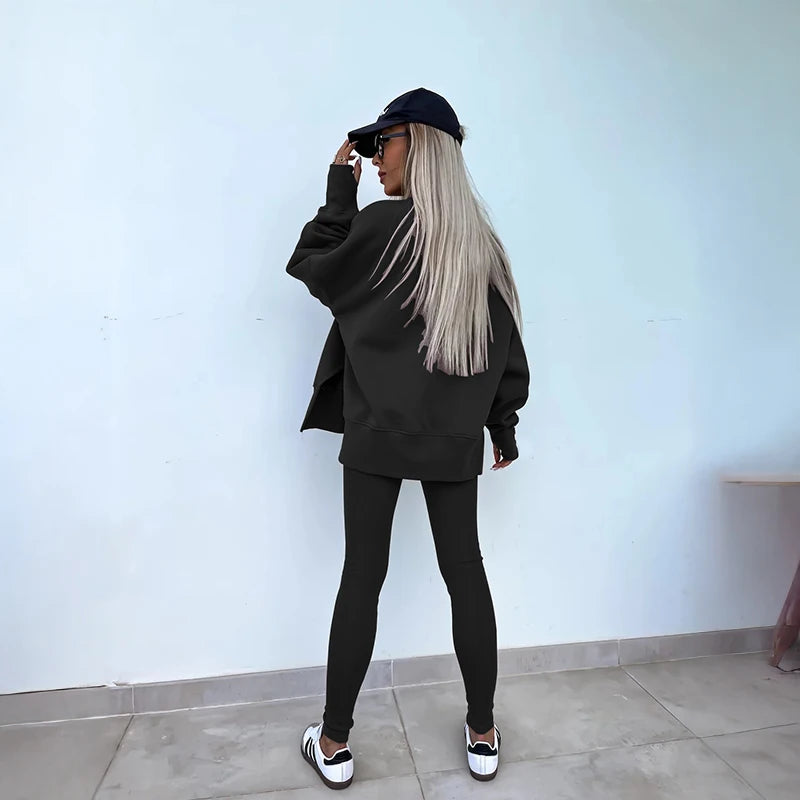 Women's Spring and Autumn Sports Hoodie Long Sleeve
