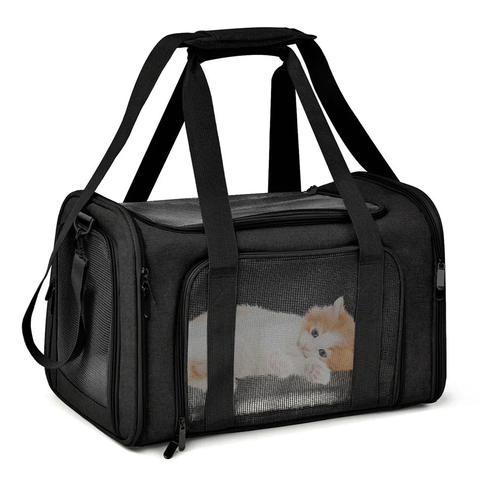 Dog Carrier Bag Soft Side Backpack Cat