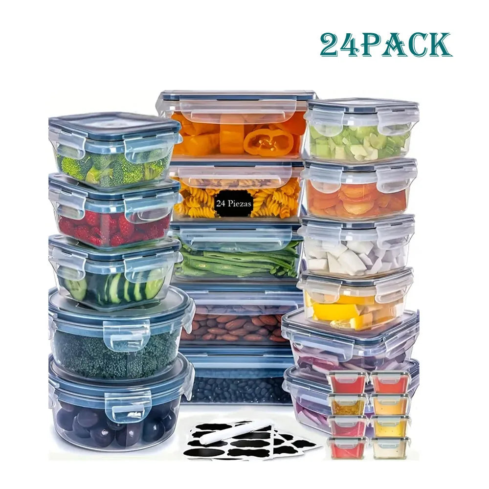 24pcs Kitchen Storage Container Set -