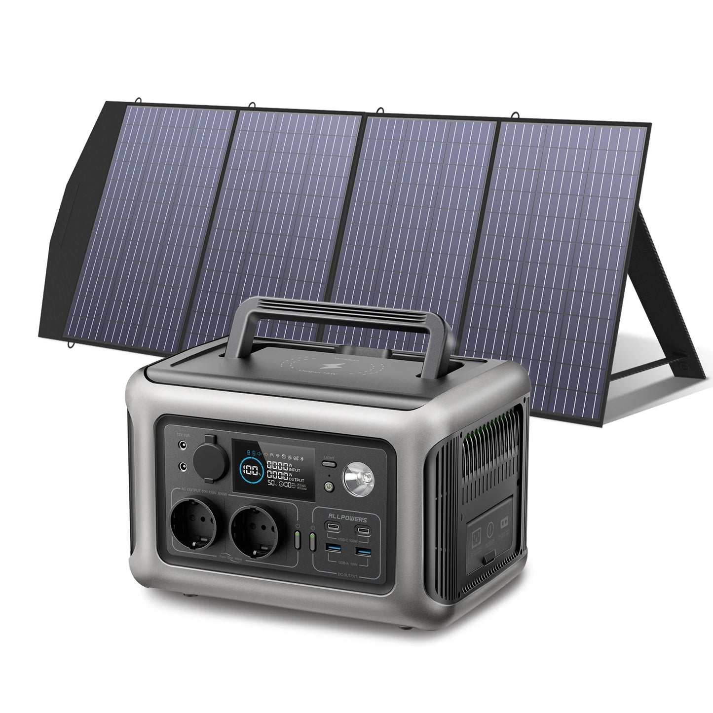 ALLPOWERS R600 Portable Powerstation with Solarpanel