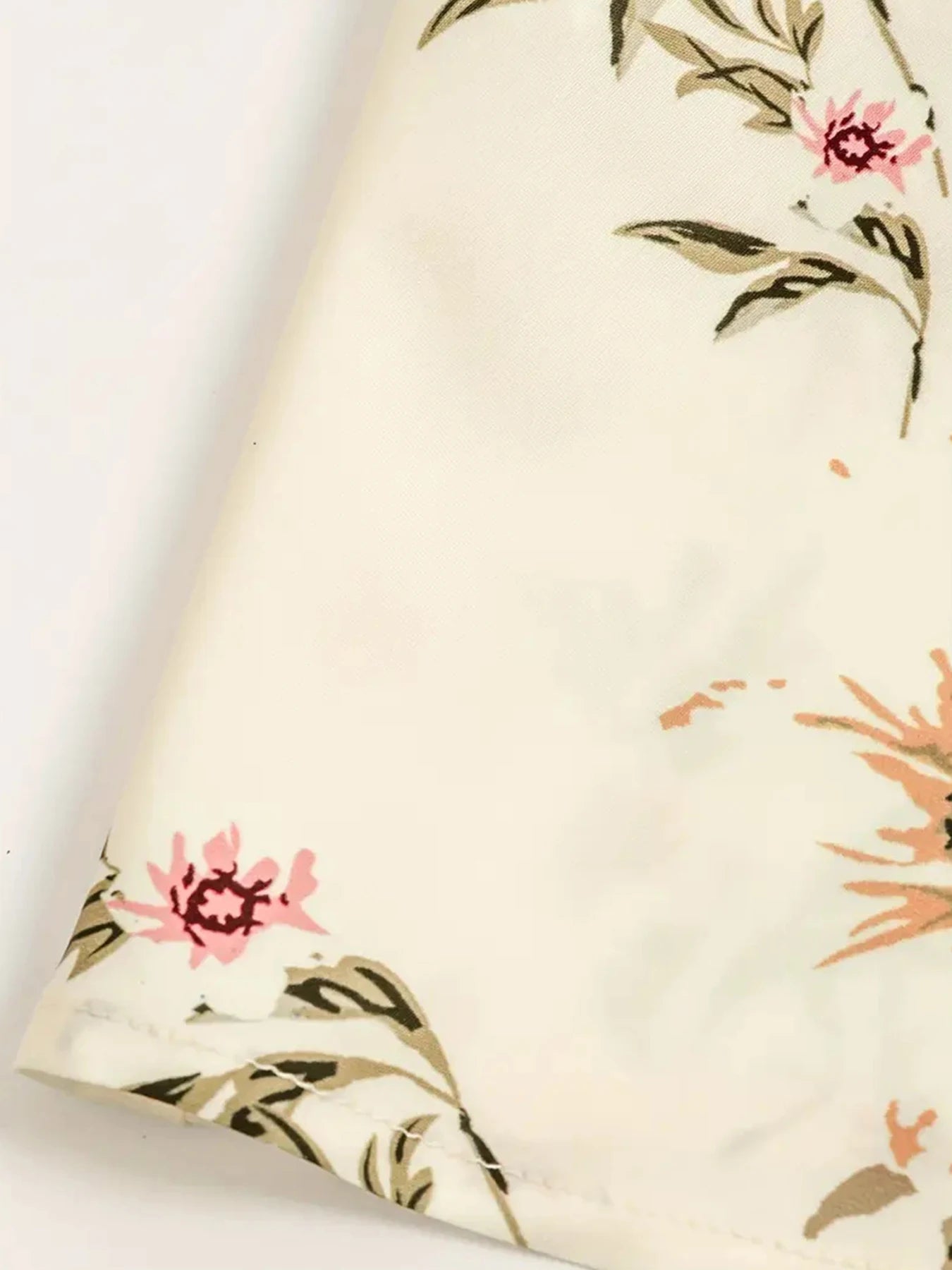 2025 New Elegant Floral Print Women's Half Sleeve Long Pants Dress Summer Vacation Beach Dress