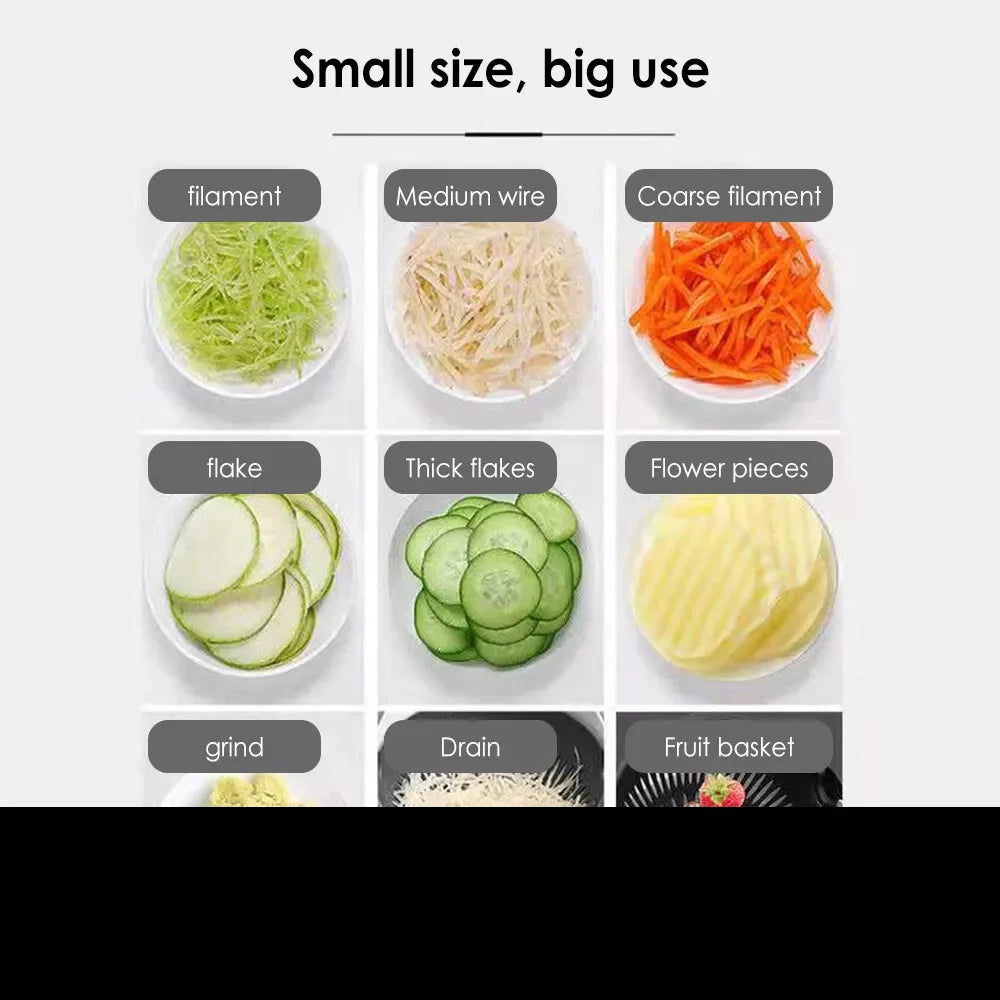 7 in 1 Multifunctional Vegetable And Fruit Cutter Kitchen Household Accessories Food Slicer