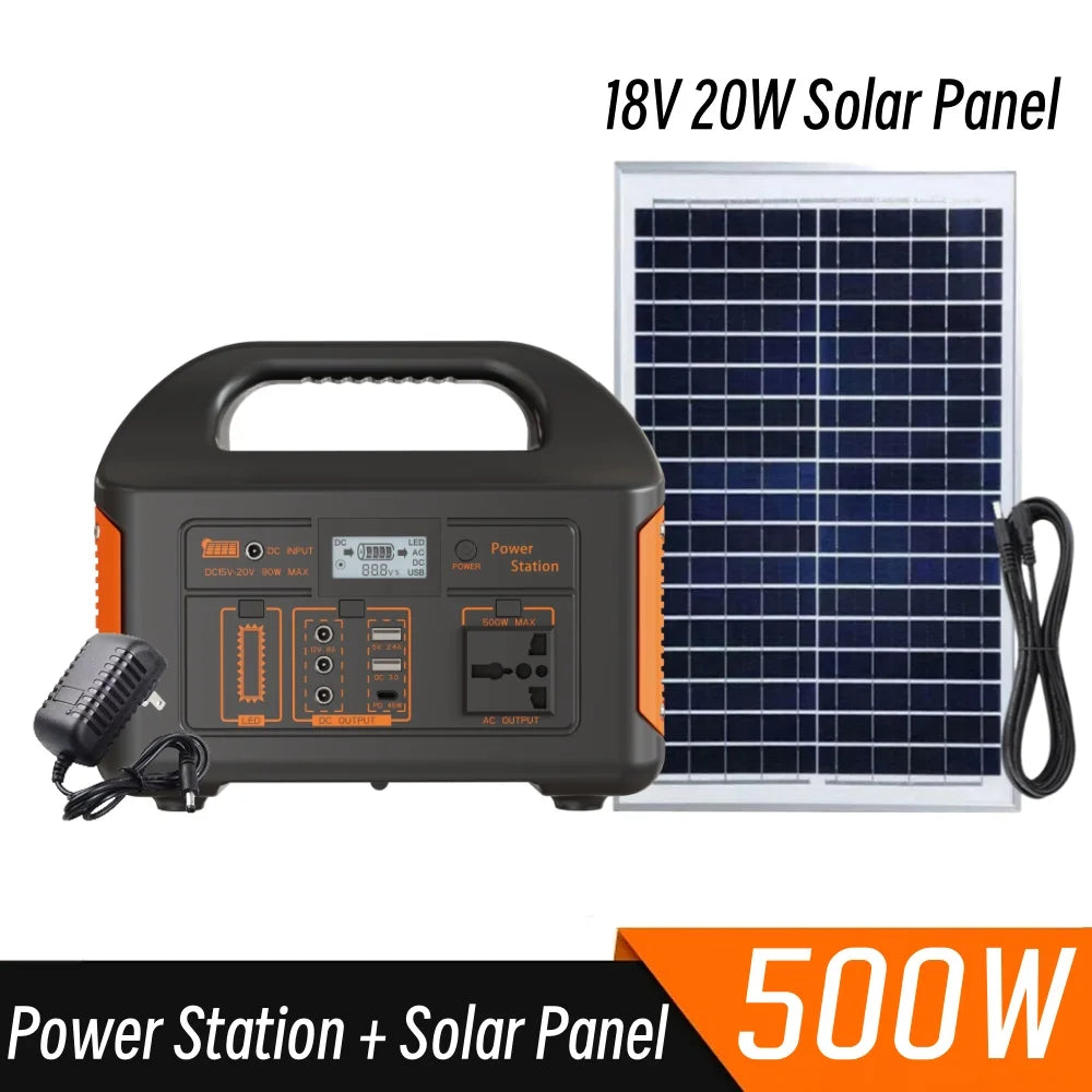 New Arrival Outdoor Portable 500W Power Station LiFePO4 Battery Charger