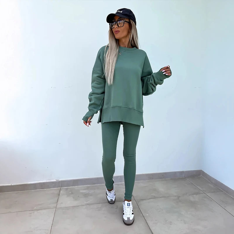 Women's Spring and Autumn Sports Hoodie Long Sleeve