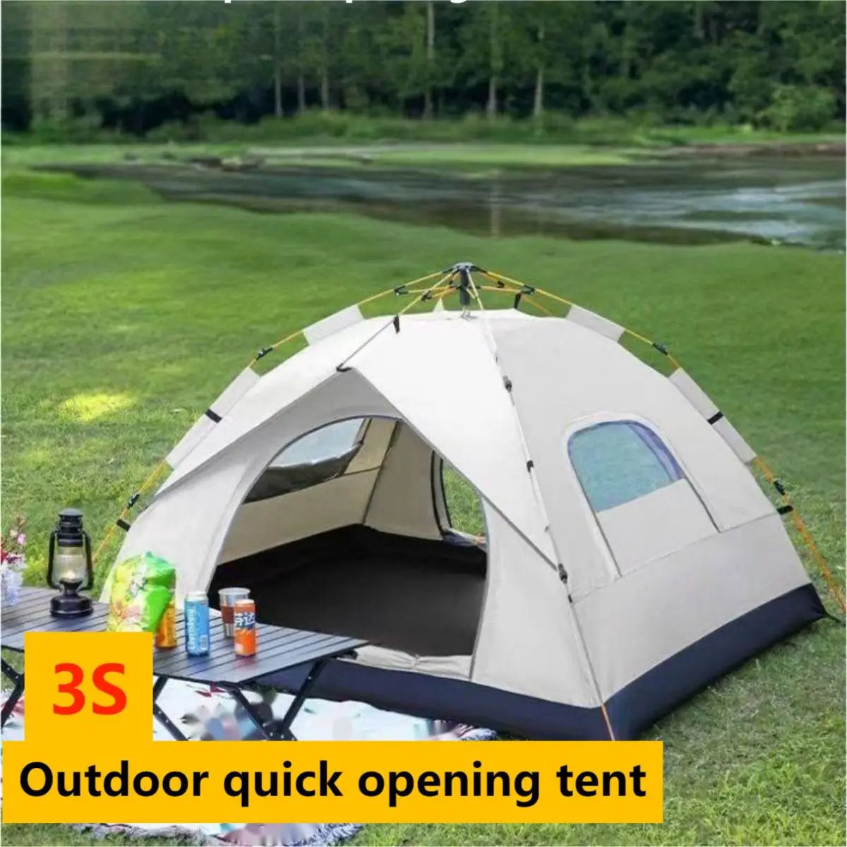 Automatic Quick-Opening Tent Outdoor Self-Driving Design