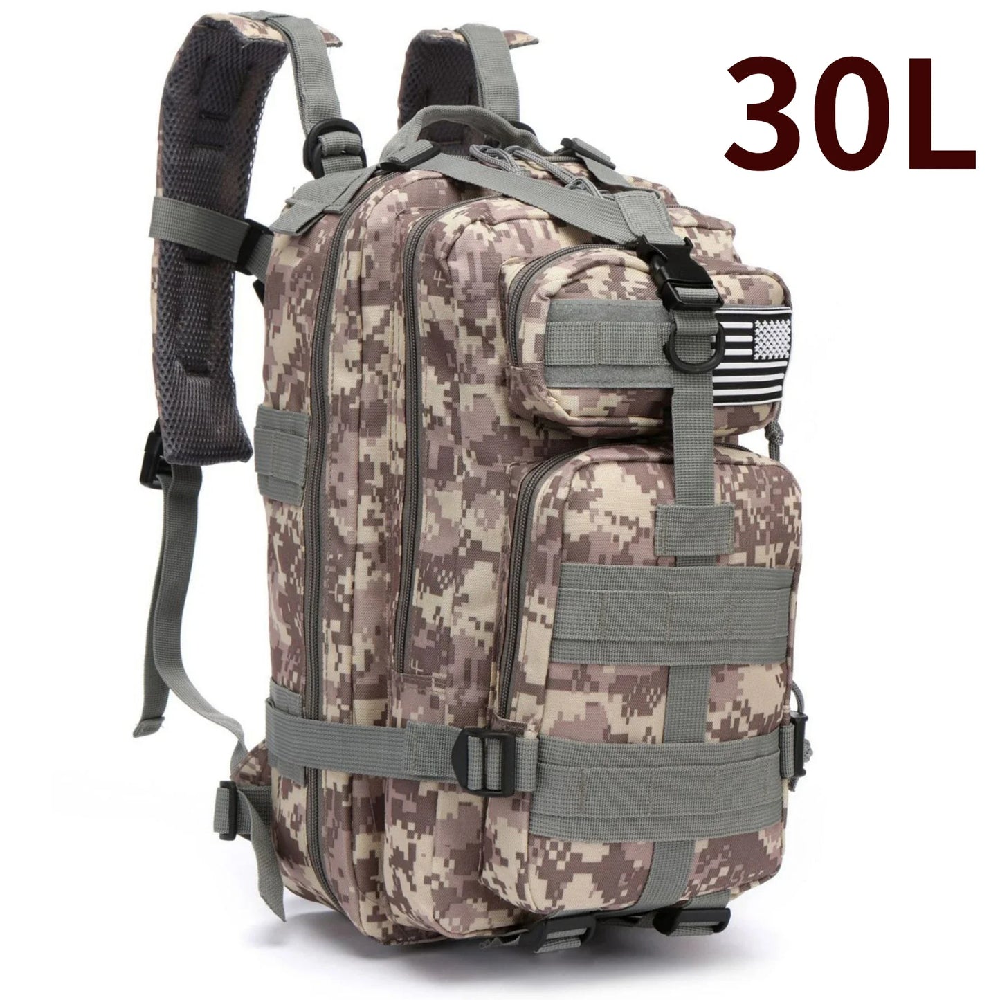 30L/50L 1000D Nylon Waterproof Trekking Fishing Hunting Bag Backpack
