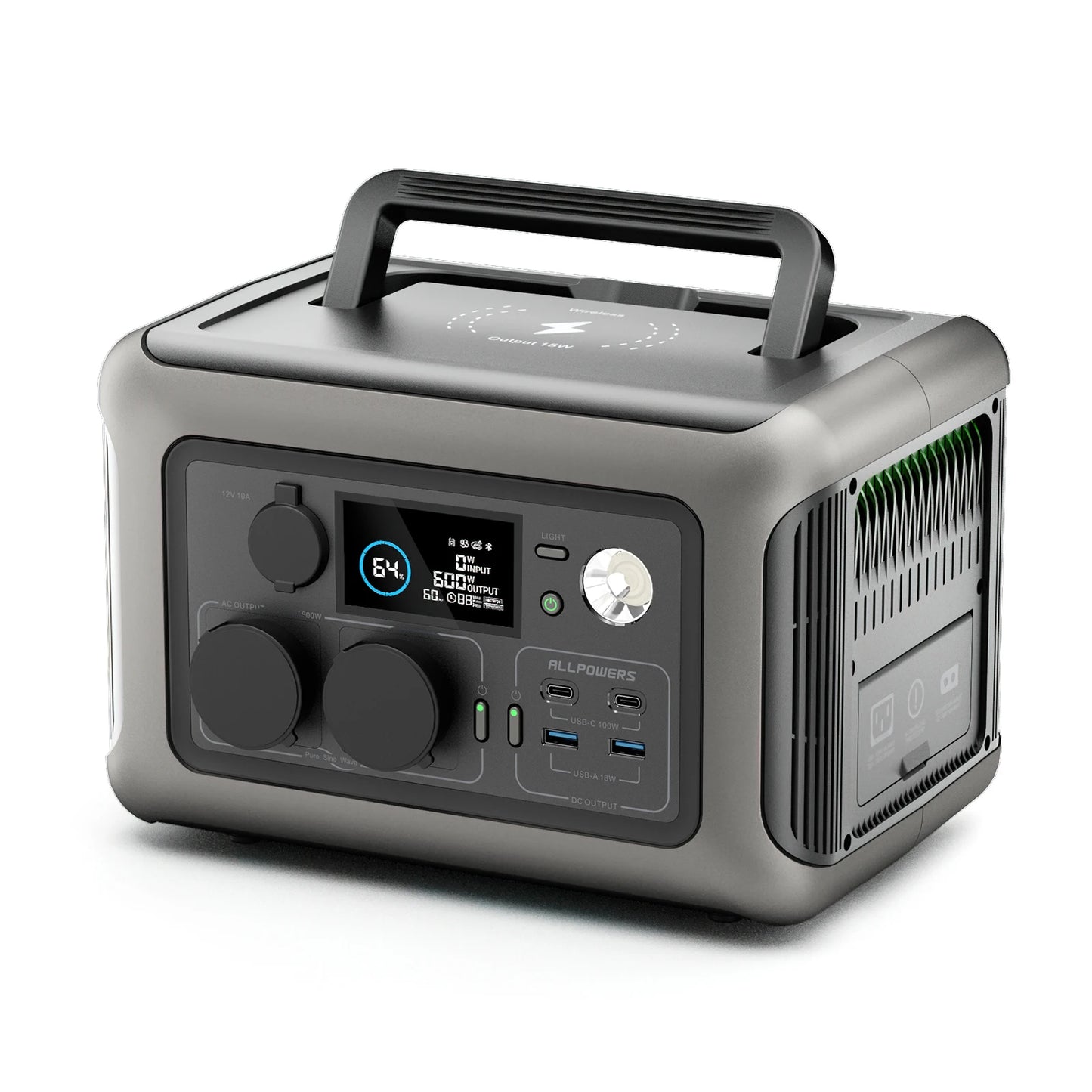 Portable Power Station R600 299Wh LiFePO4 Charger Set with Display Screen CE FCC RoHS UL Certified