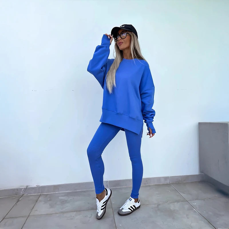 Women's Spring and Autumn Sports Hoodie Long Sleeve