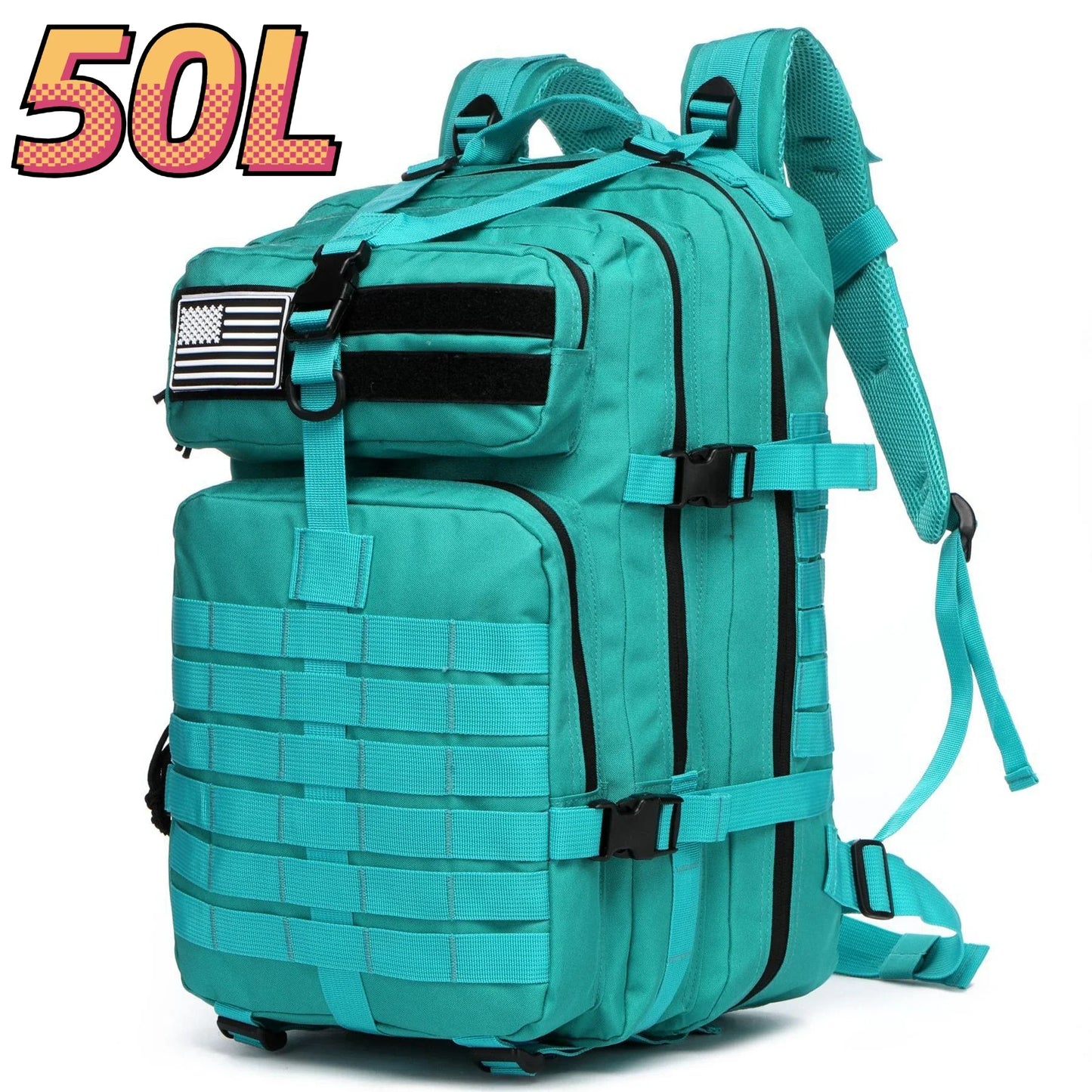 30L/50L 1000D Nylon Waterproof Trekking Fishing Hunting Bag Backpack