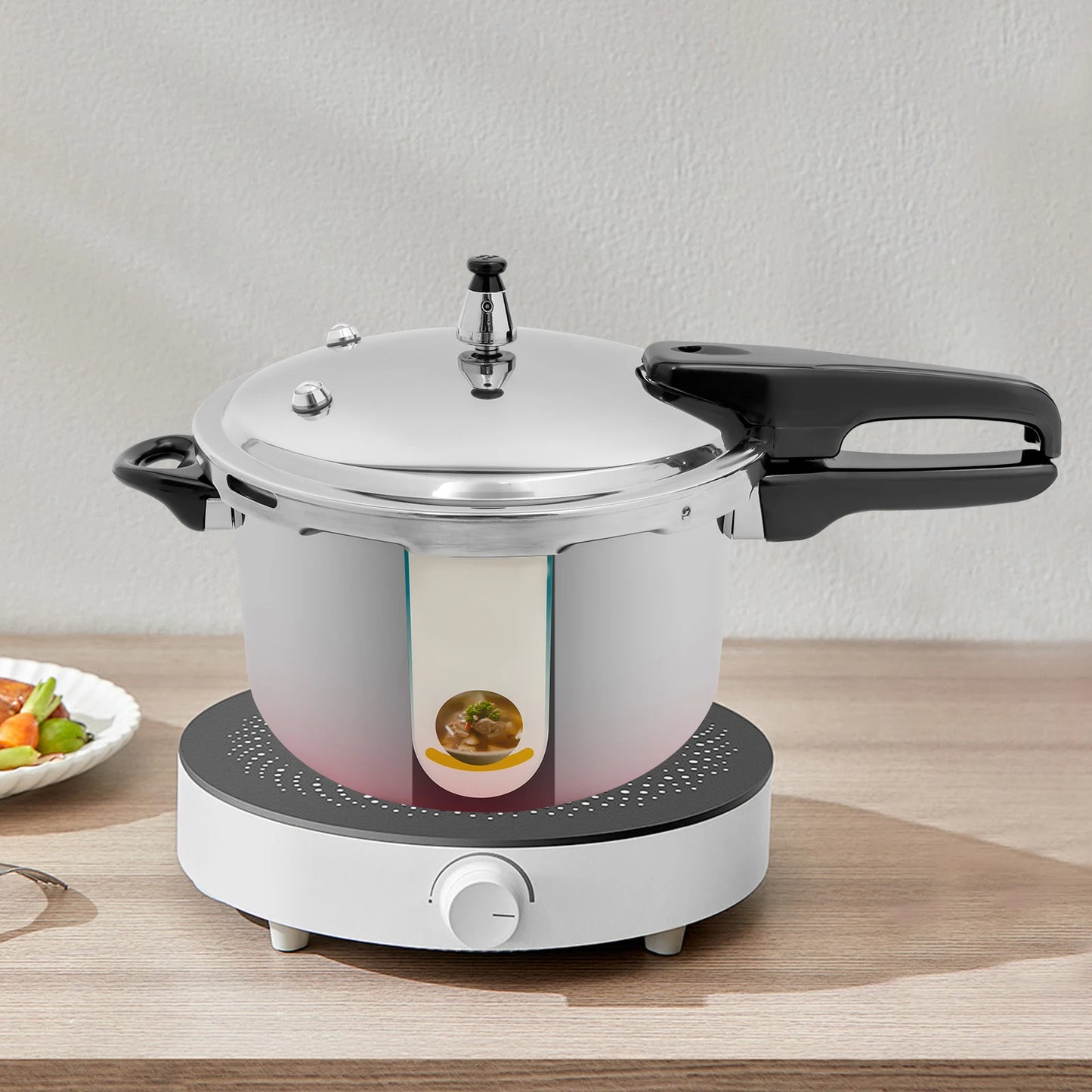24CM/7L 201 Stainless Steel Kitchen Pressure Cooker