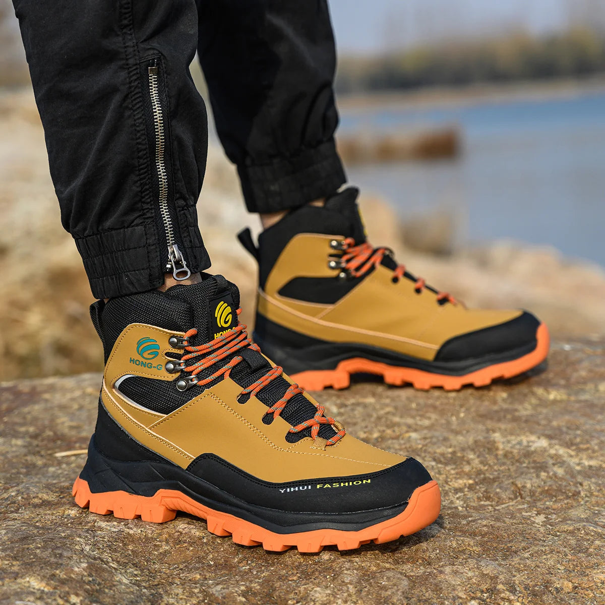 Mens Work Boots Steel Toe Safety Sneakers