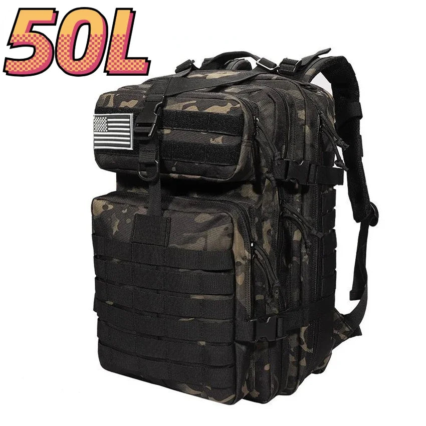 30L/50L 1000D Nylon Waterproof Trekking Fishing Hunting Bag Backpack