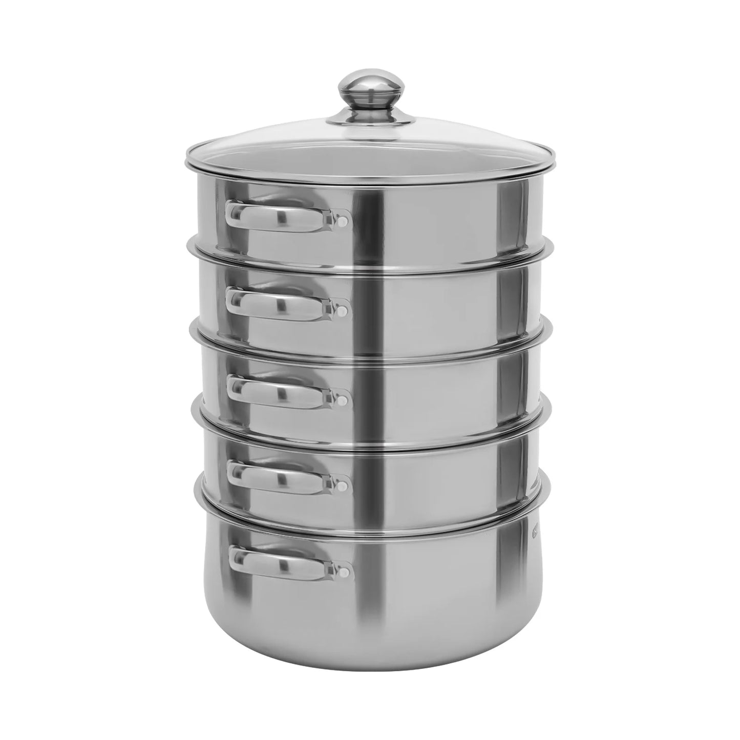 5 layer Silver 304 Stainless Steel Steam Cooker