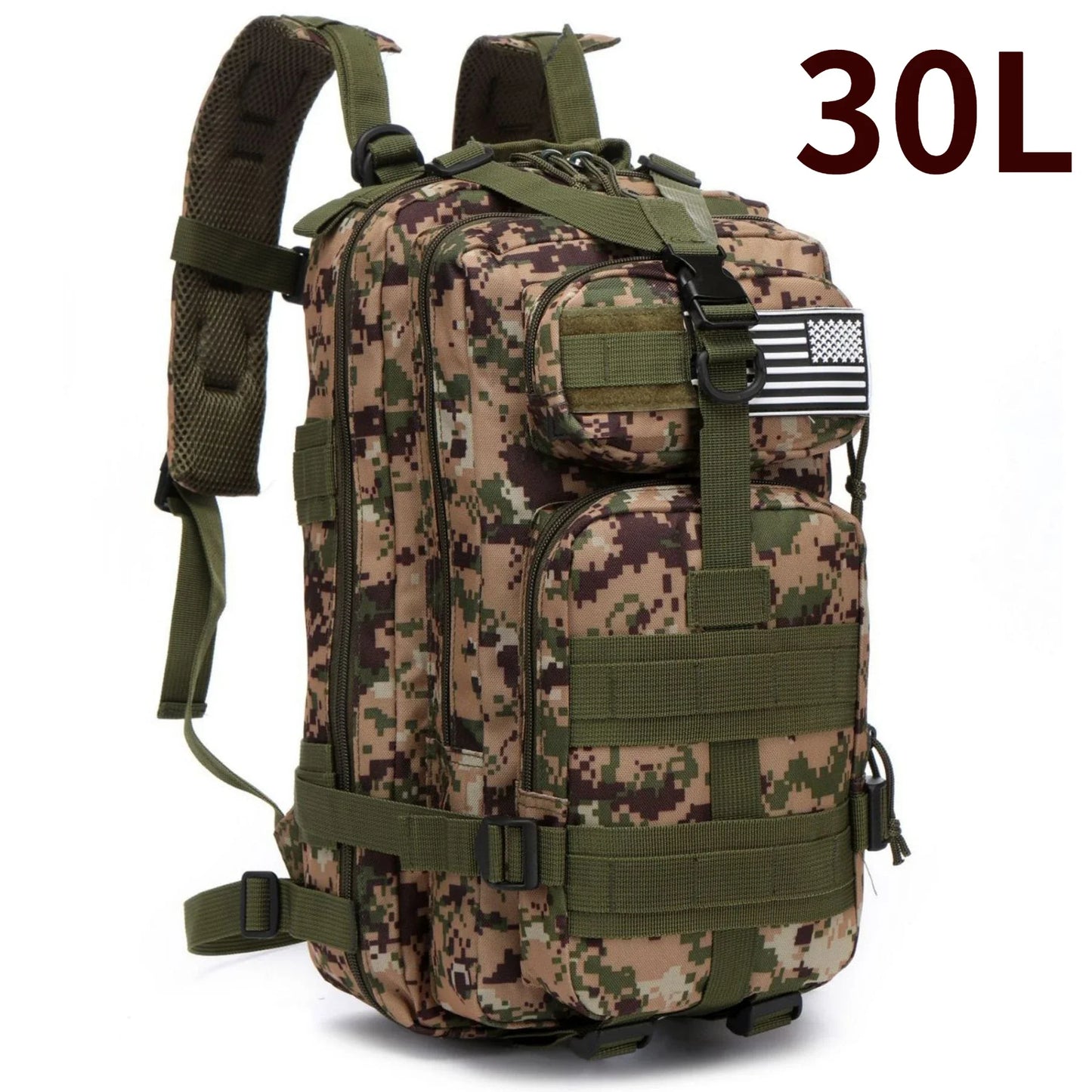 30L/50L 1000D Nylon Waterproof Trekking Fishing Hunting Bag Backpack