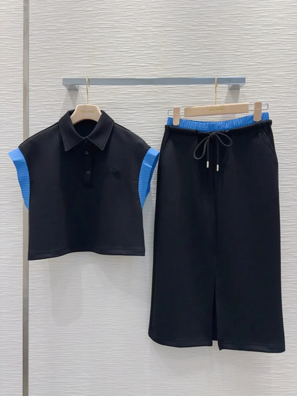 2025 Women's Spring/Summer New Collection Collar Top Skirt