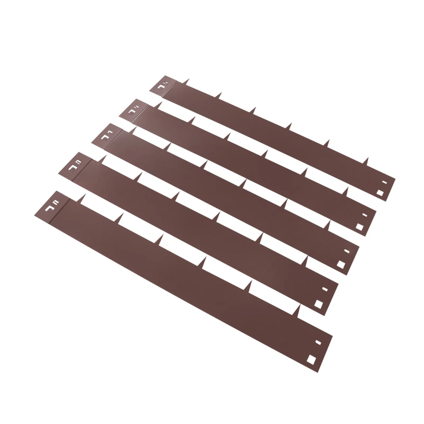 5 Pcs 4" x 39" Lawn Edging Kit, Steel Landscape Edging Barriers, Metal Garden Edging Border, Lawn Edge for Garden Yard