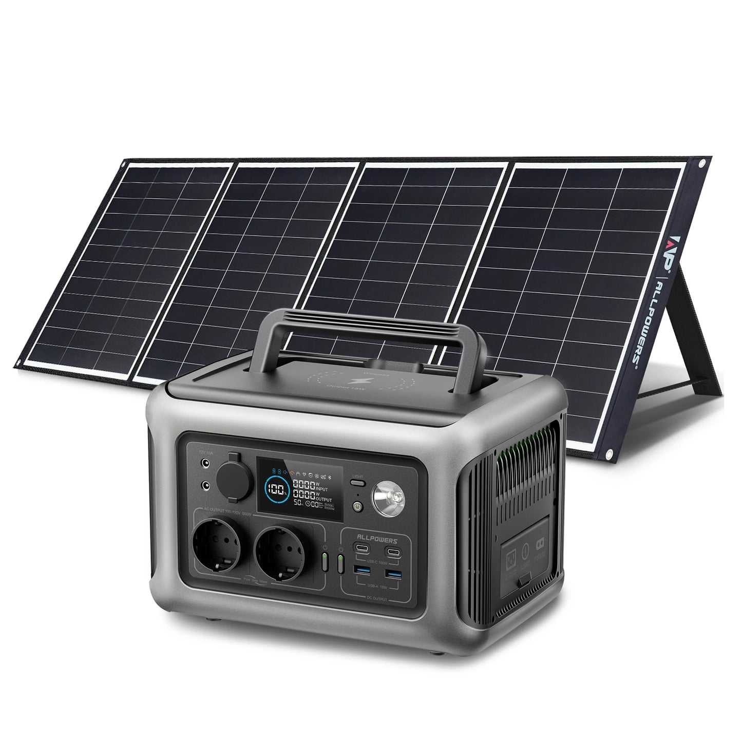 ALLPOWERS R600 Portable Powerstation with Solarpanel