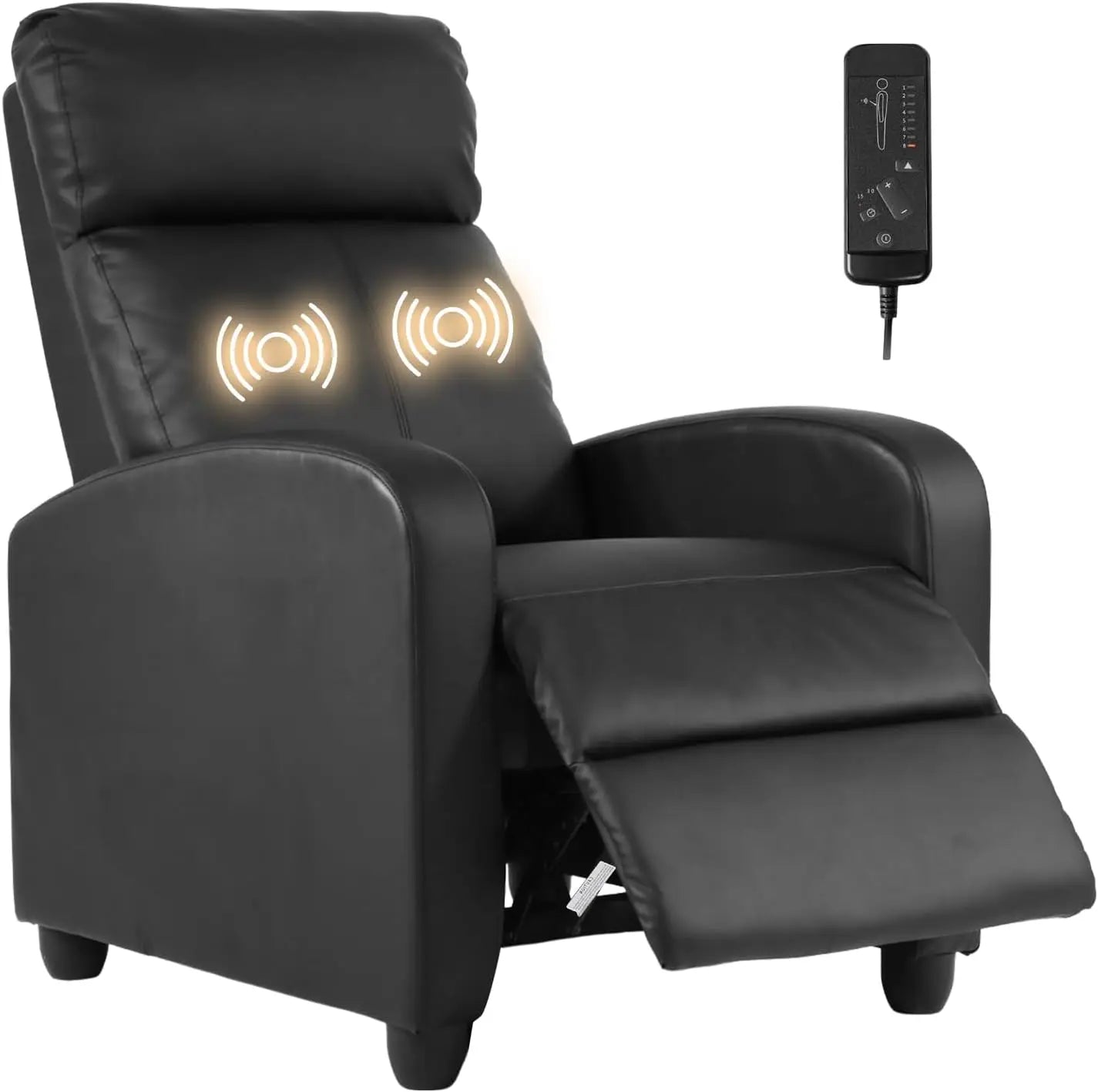 Recliner Chair Breathable Padded with Massage Feature