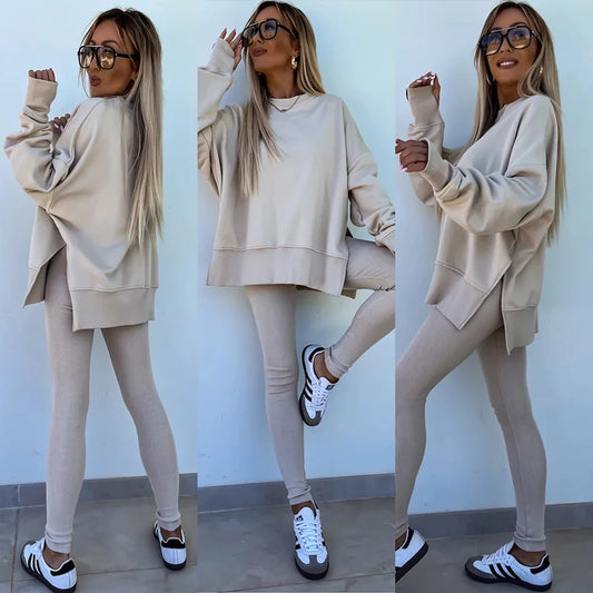 Women's Spring and Autumn Sports Hoodie Long Sleeve