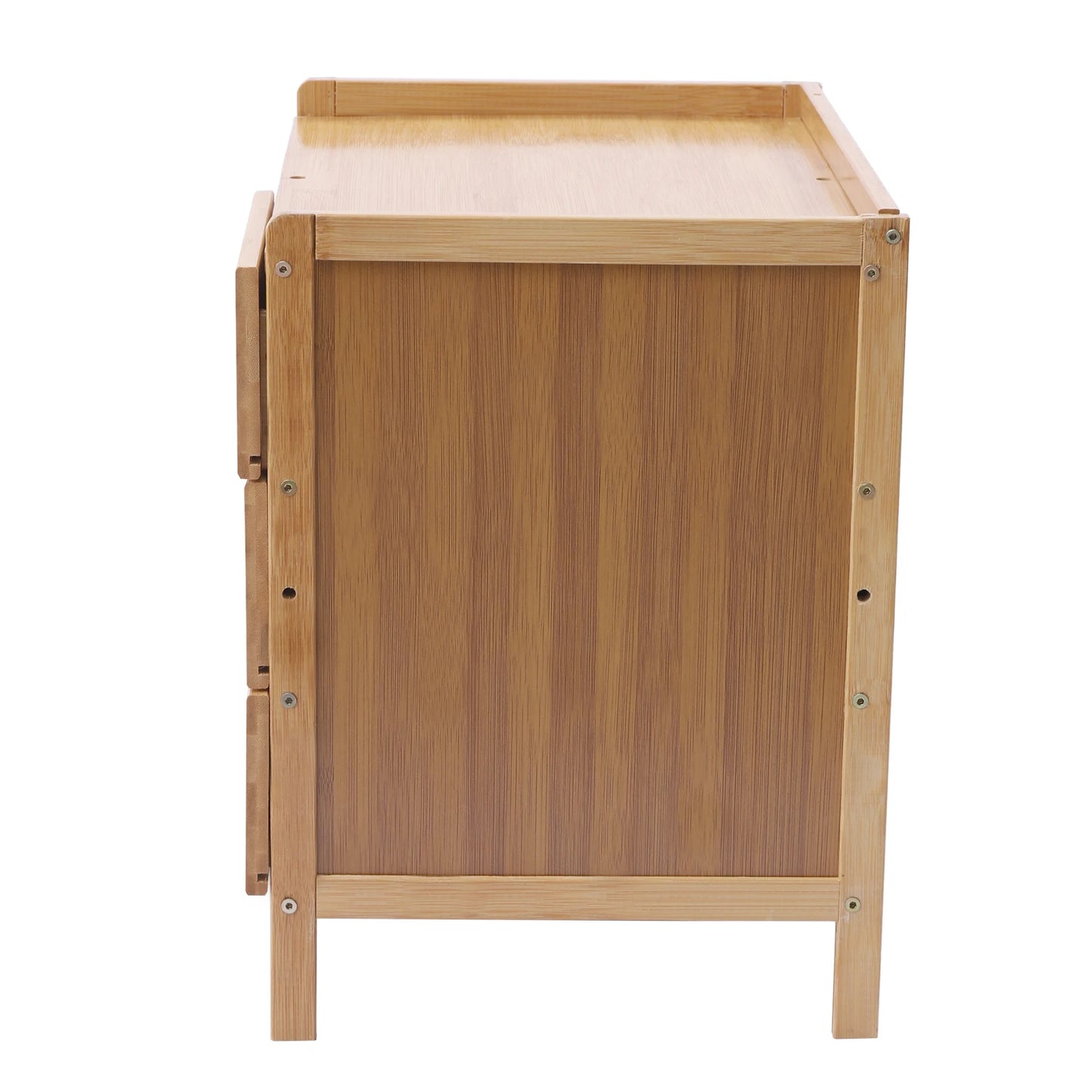 3 Drawer Modern Bamboo Nightstand