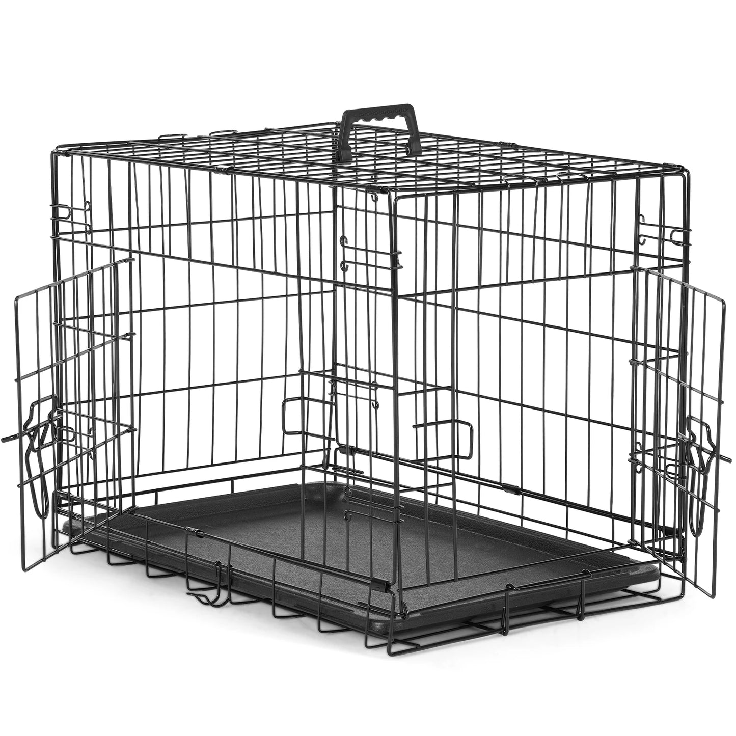 Double Door Folding Metal Wire Dog Kennel