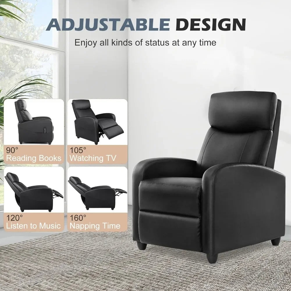 Recliner Chair with Massage Reclining Feature for Adults
