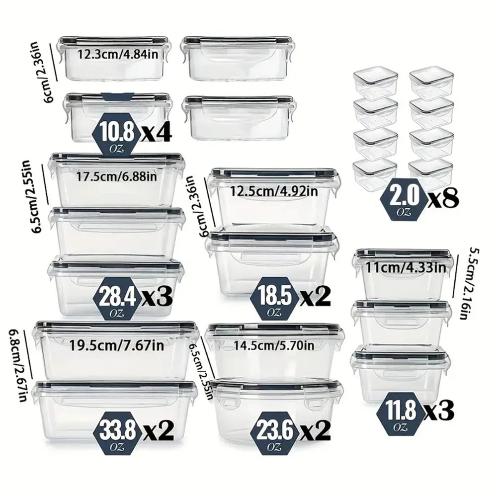 24pcs Kitchen Storage Container Set -
