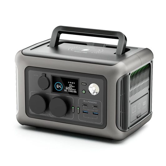 Portable Power Station R600 299Wh LiFePO4 Charger Set with Display Screen CE FCC RoHS UL Certified