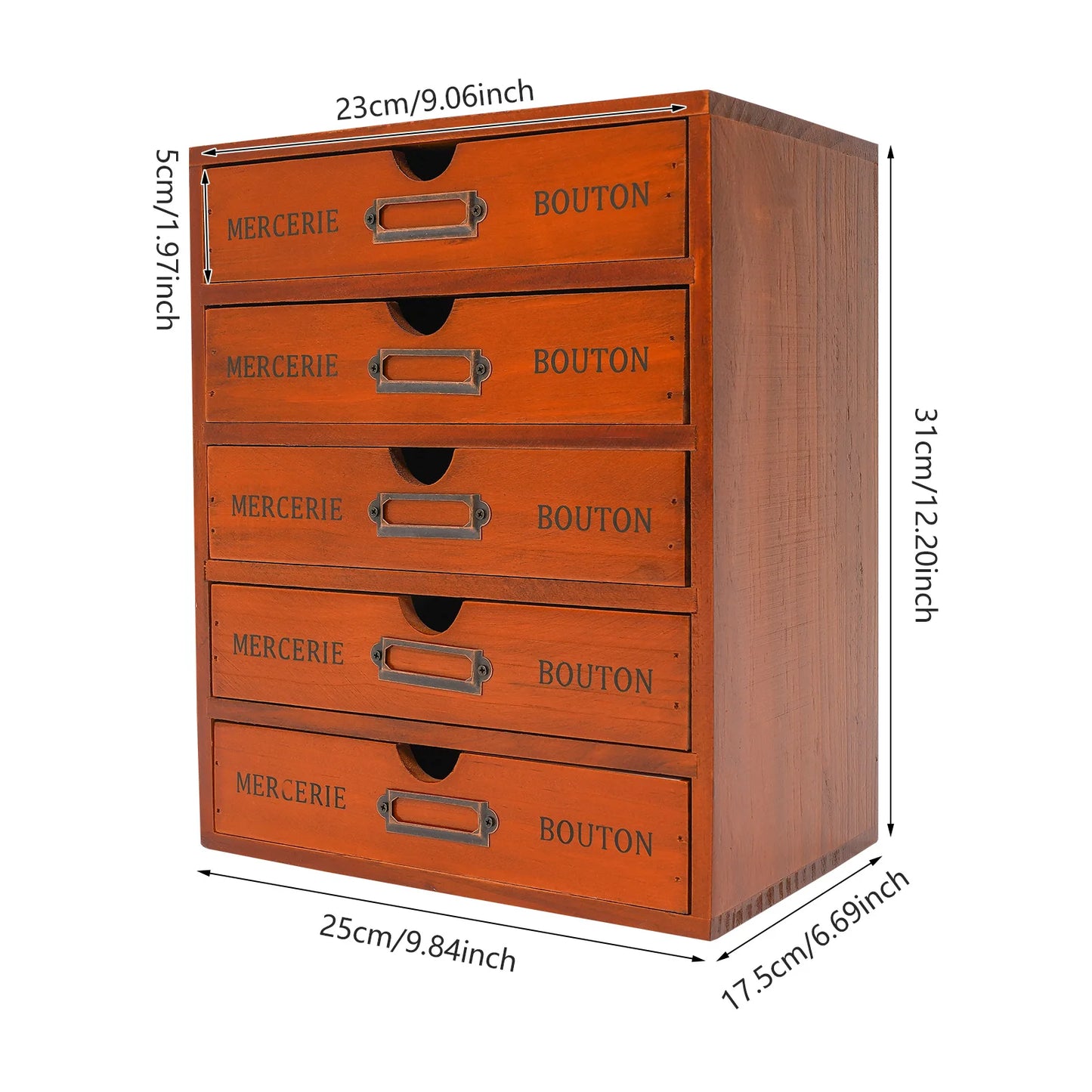 4/5-Drawer Wooden Drawer Storage Cabinet