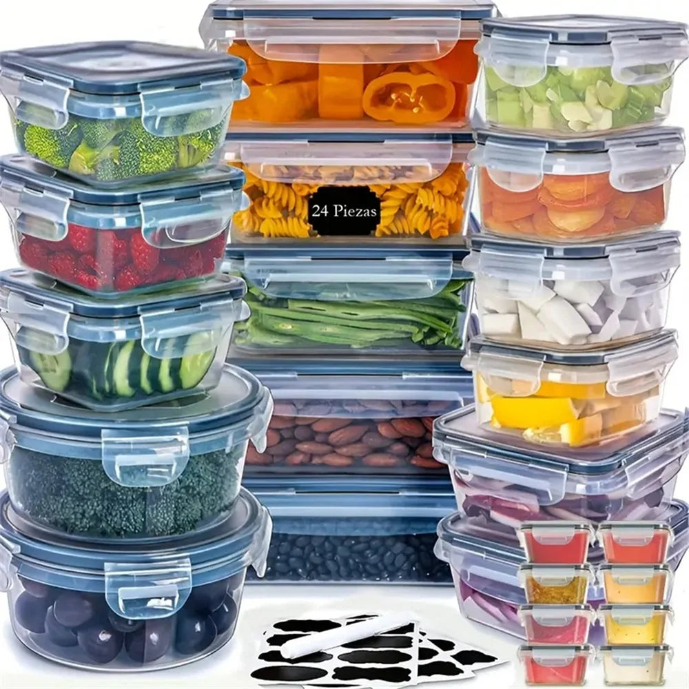 24pcs Kitchen Storage Container Set -