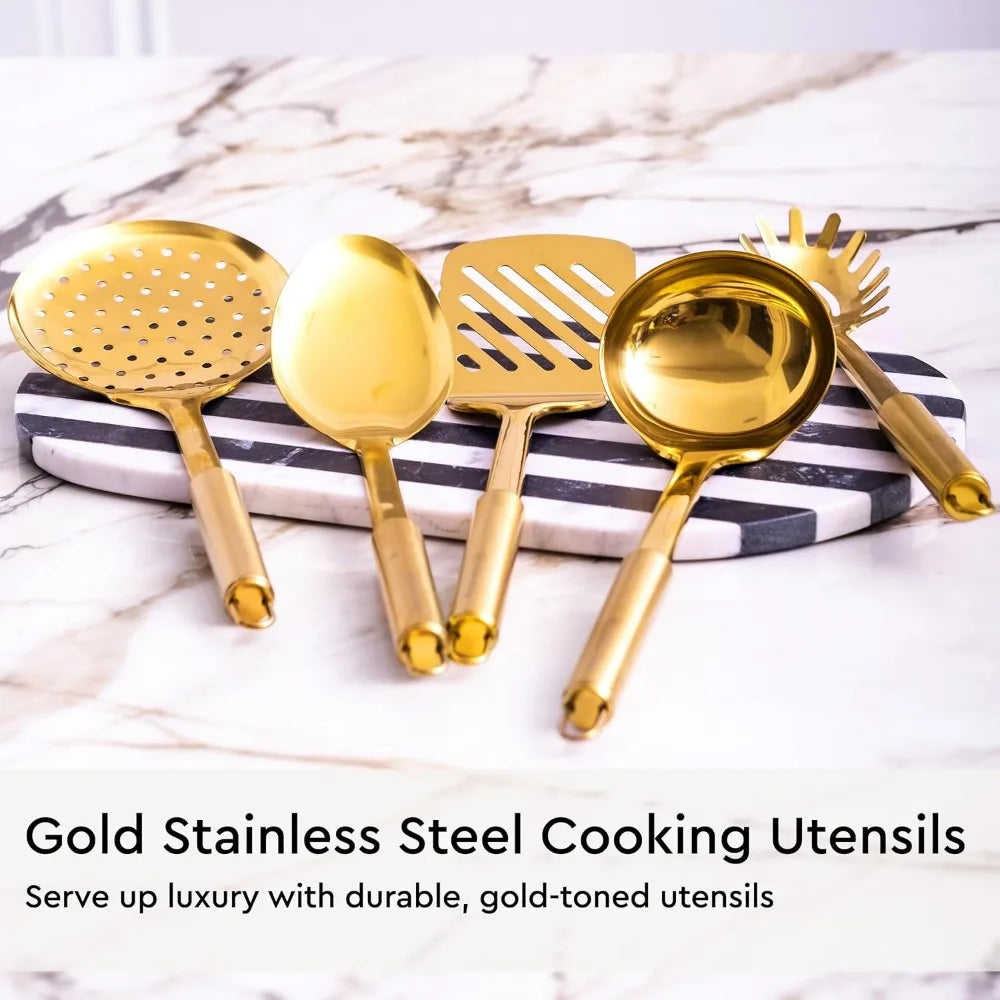 Gold Kitchen Utensils Set